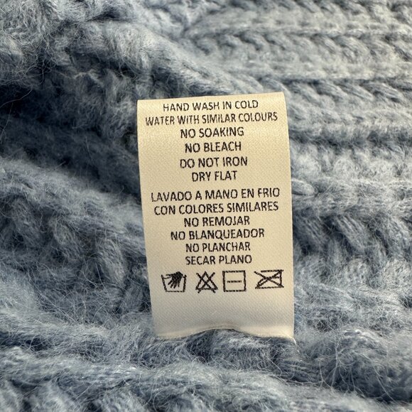 Mable Cozy Blue Gold Buttoned Cardigan NWT, Size M - Picture 14 of 14